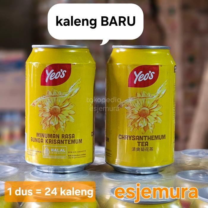 

Yeos Chrysanthemum / Teh Kembang Bunga Matahari perdus isi 24 kaleng