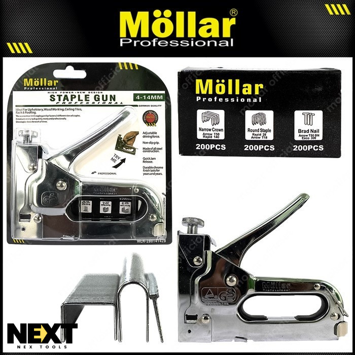 

MOLLAR TEMBAKAN STAPLES 3 IN 1 – STAPLE GUN 4–14 MM – NEX TOOLS