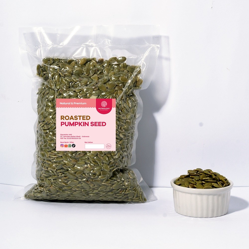 

Pumpkin Seed panggang 500 gr Kuaci Biji Labu roasted Natural Premium Alami Healthy Seed Superfood