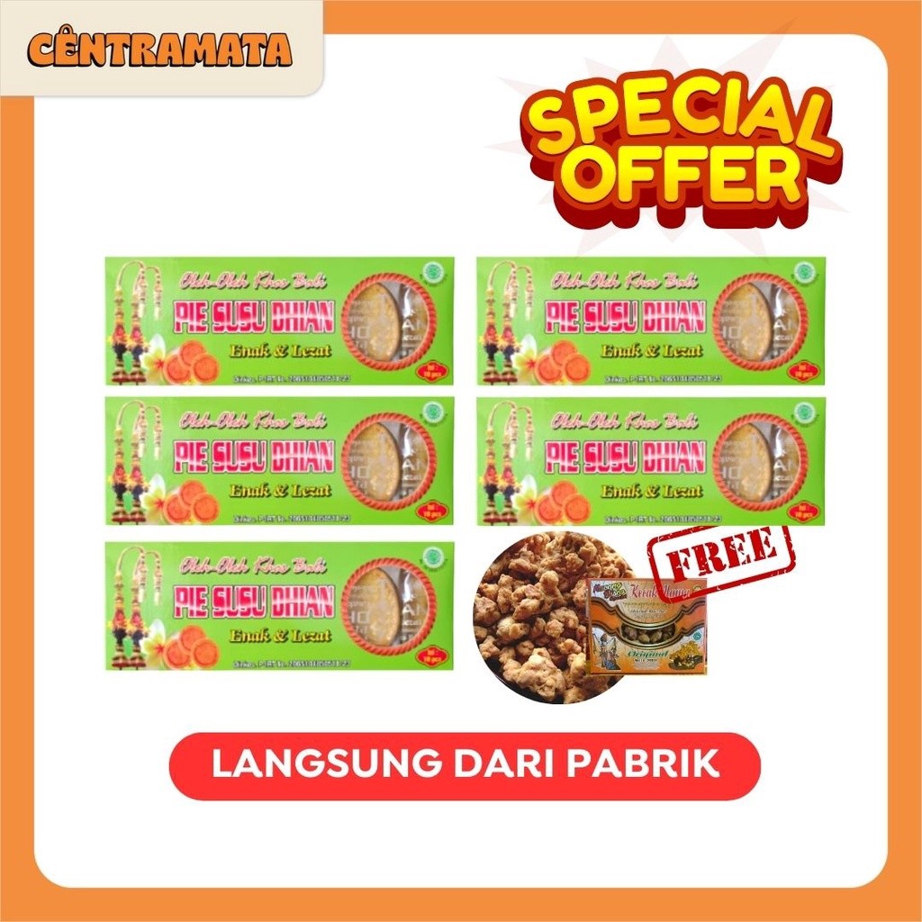 

5 box Pie Susu Dhian BONUS 50gr Kacang Disco | Oleh-Oleh Bali