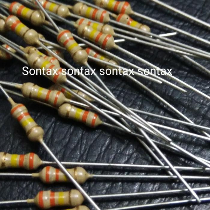 (BACA DESKRIPSI) 330k 330 k 3 3 0 k ohm 1/4w resistor werstan made in japan audio RF