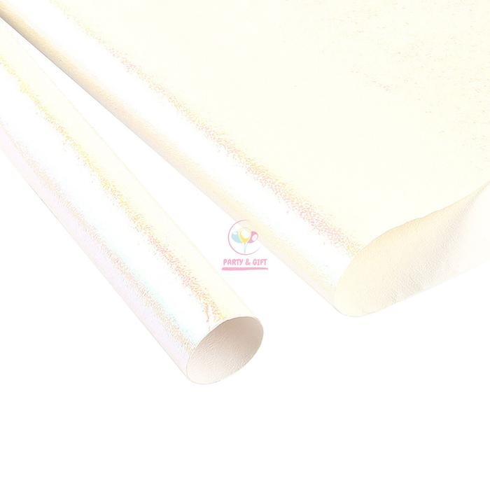 

TERBARU!! Kertas Kado Rainbow PREMIUM Pelangi Emboss Jeruk Bungkus Kemasan - Putih