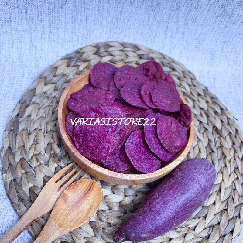 

keripik ubi ungu ISI 100 MENTAH