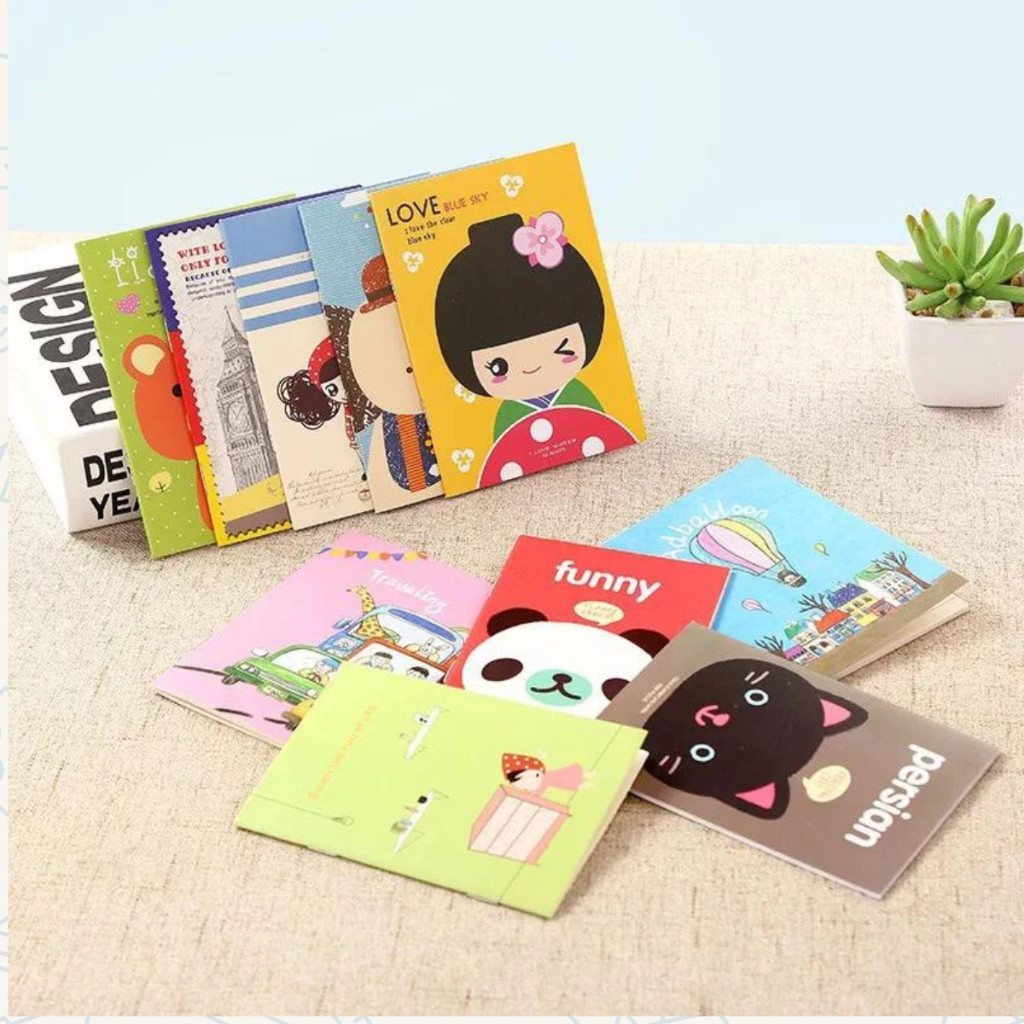 

Buku tulis Catatan Mini Noteebook Cartoon Kecil Kertas Memo
