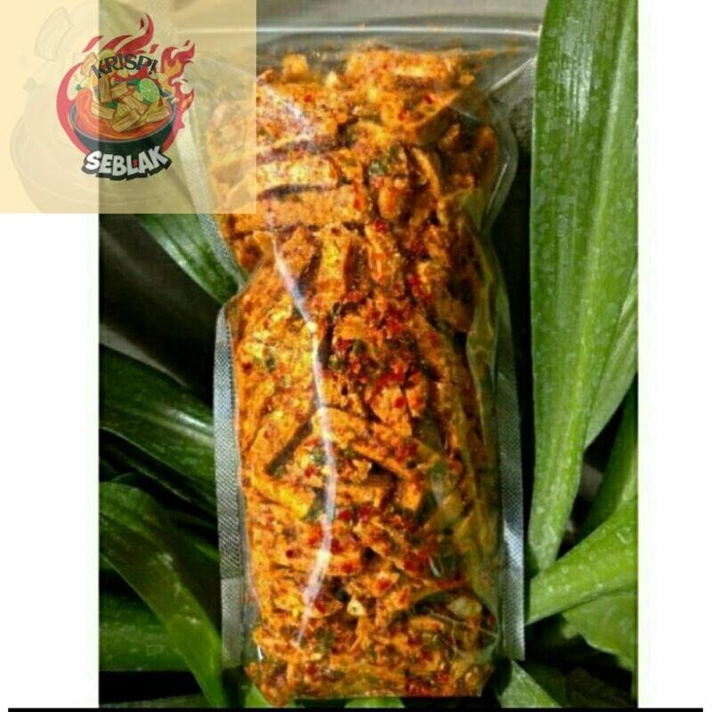 

Seblak krispi basreng pedas daun jeruk kemasan 100gr
