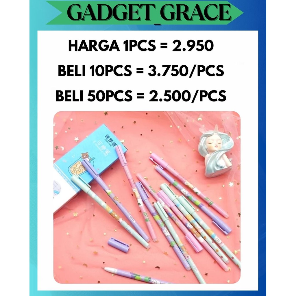

GG ERASABLE PEN / PENA BISA DIHAPUS / MAGIC PEN / PULPEN BOLPOIN SOUVENIR ANAK