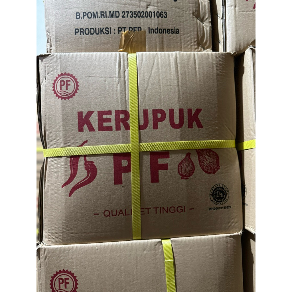 

Kerupuk PF @ 24 bks x 500gram / 1 dus
