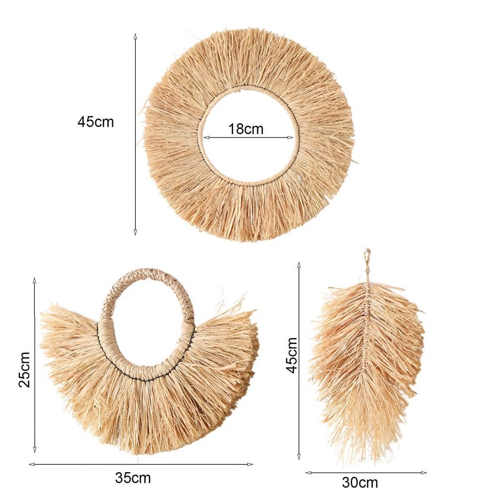 

Creative Hanging Pendants Irregular Straw Ornament Delicate Decorative Vintage Hanging Art Pendants