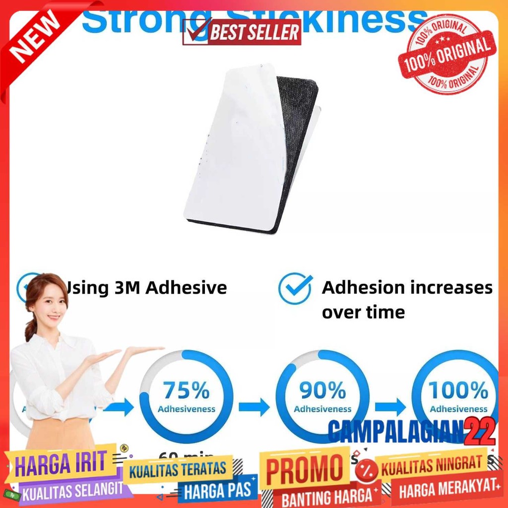 

VHB Double Tape Foam 1.5mm Thick Perekat Tanpa Bekas 20 PCS - 9448A