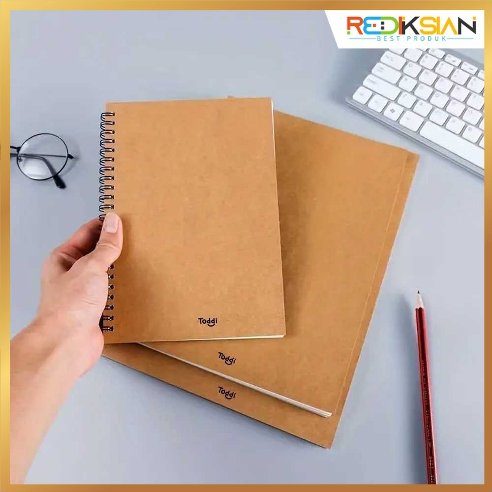 

Toddi Buku Catatan Harian Notebook Jilid Spiral 50 Lembar 12x18cm - TD6