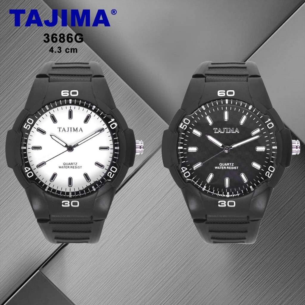 Jam Tangan Tajima Pria Analog 3686 Water Resist Original Garansi 1 Tahun + Free BOX (tajima.indonesi