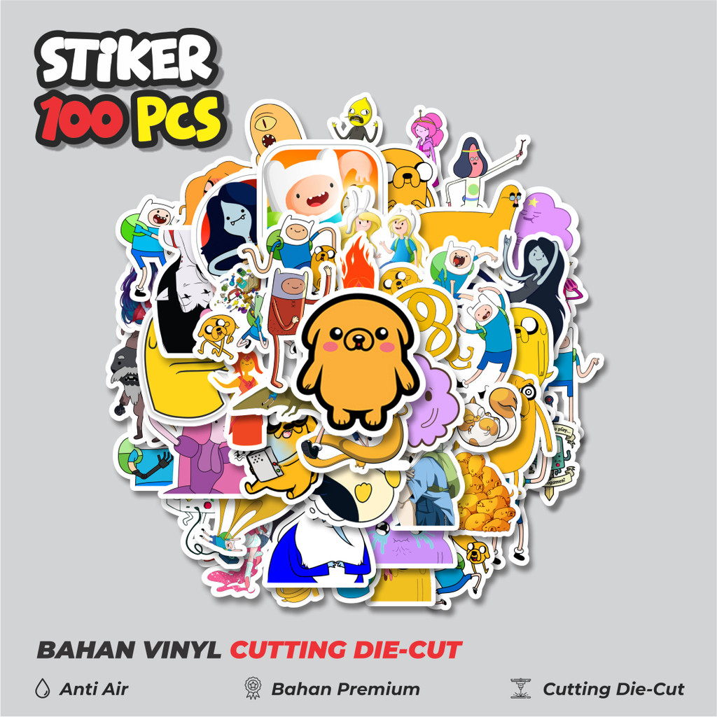 

Terbaru! 50 pcs Stiker Kartun Series Adventure Time Character Mix 3 Dekorasi Lucu Kreatif untuk Notebook, Skateboard, HP