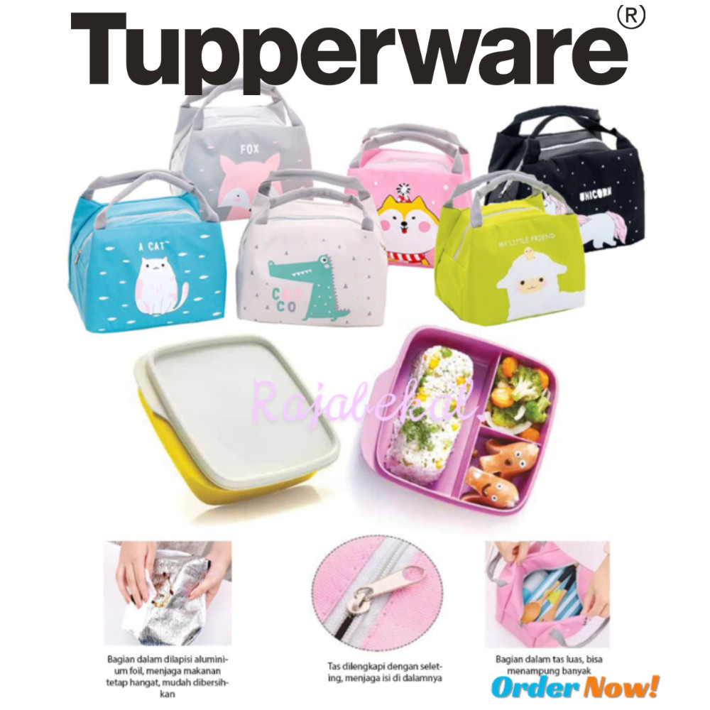 [BIG SALE] PROMO Tupperware  Lolly Tup Free tas Thermal tas bergambar
