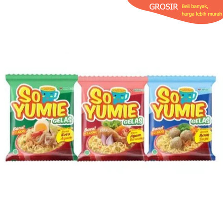 

[10 pcs FREE GELAS] SO YUMIE mie Gelas Instan