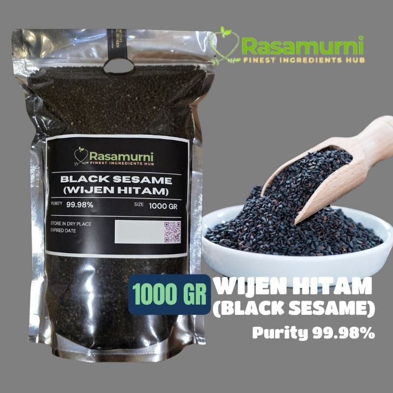 

WIJEN HITAM PREMIUM (BLACK SESAME) NATURAL 1 KG terlaris