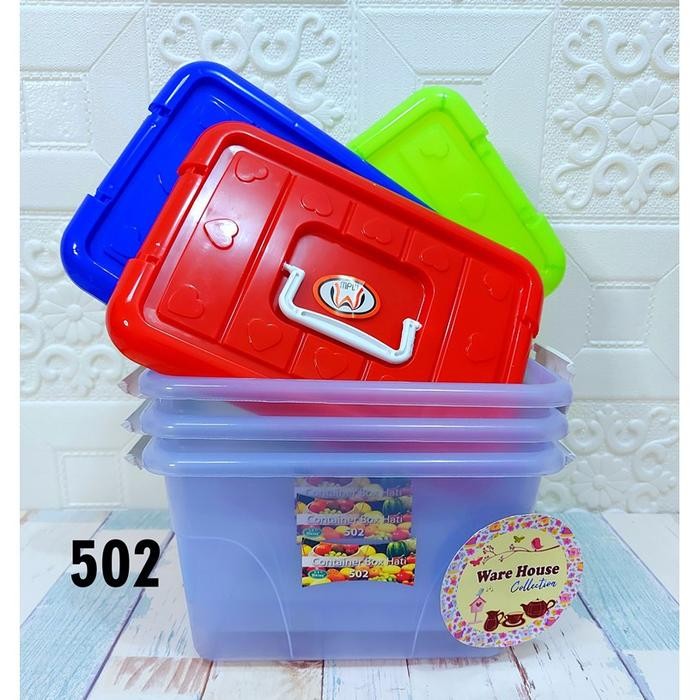 COD CONTAINER BOX HATI 502 MPW (KECIL) kontener box  jualan - Kuning