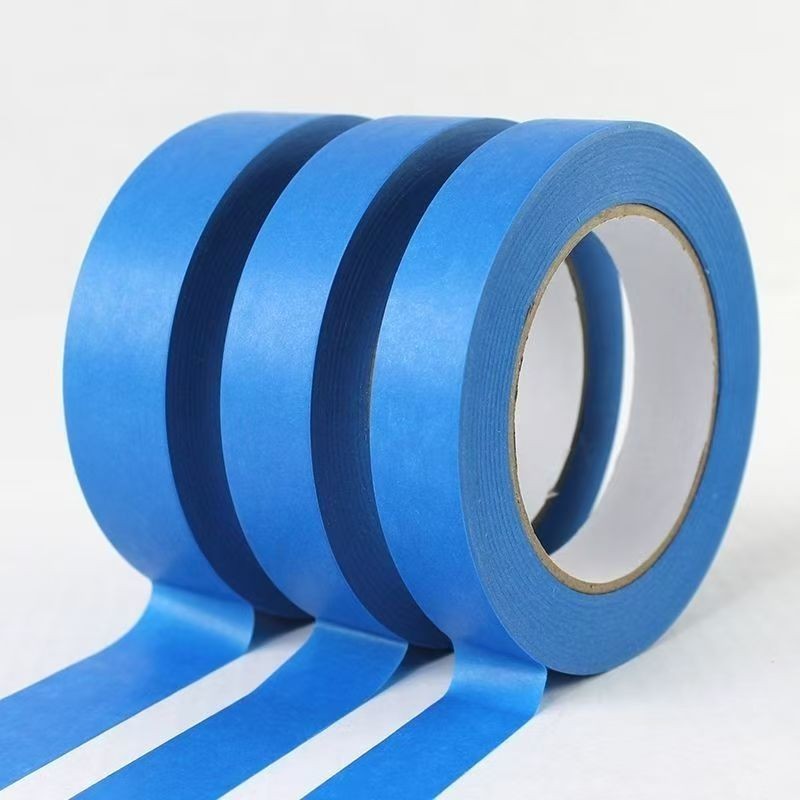 

Blue masking paper is high temperature resistant and does not residue glue, and hand-torn washi paper is drawn by art students