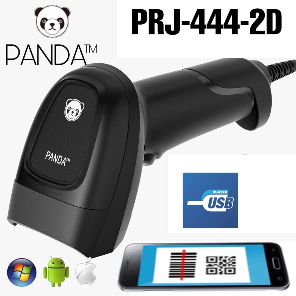 

PANDA PRJ-444-2D USB WIRED BARCODE SCANNER BISA SCAN LAYAR HP SUPPORT SEMUA JENIS FONT BARCODE