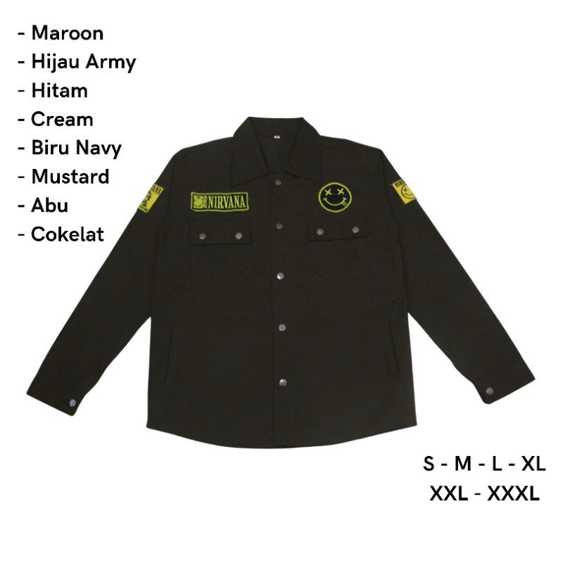 Jaket Semi Parka Pria Emblem Jumblo S-XXXL Nirvana KANIA OUTFIT