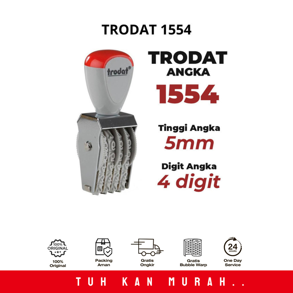 

STEMPEL ANGKA 4 DIGIT TRODAT 1554 - 5 MM
