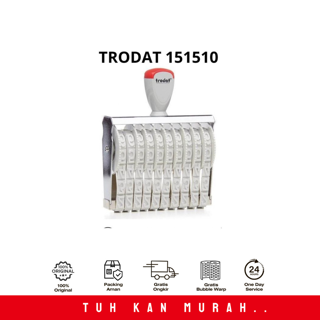 

STEMPEL ANGKA 10 DIGIT TRODAT 151510 - 15 MM