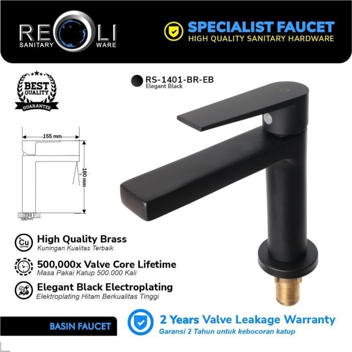 REOLI 1401 Keran Washtafel – Hitam


