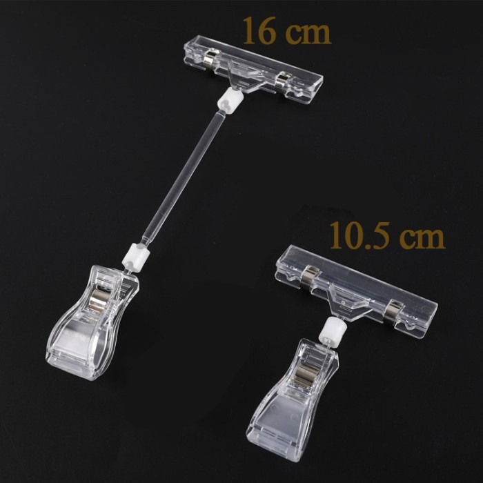 

(EP) jepitan Penjepit Label Papan Tag Transparan 11cm dan 16cm