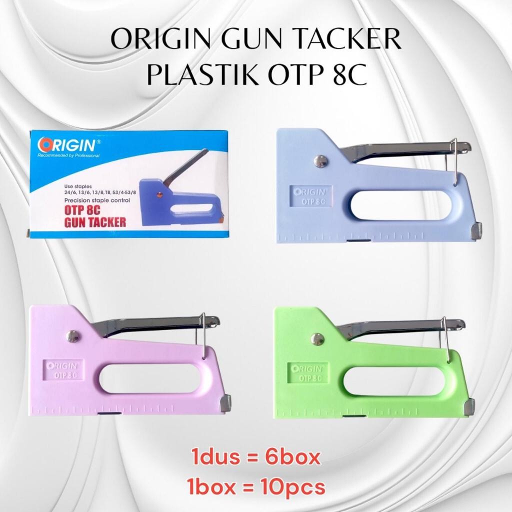 

[SDW] pekanbaru/GUN TACKER / STAPLES / HEKTER TEMBAK ORIGIN OTP 8C WARNA PASTEL