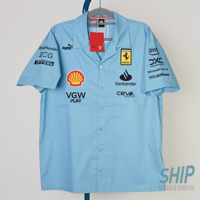 TEAM SHIRT FERRARI ORIGINAL MIAMI GP 2024 MENS PRIA PUMA FORMULA 1 F1 NEW BARU SCUDERIA VENIRAHMA1 -