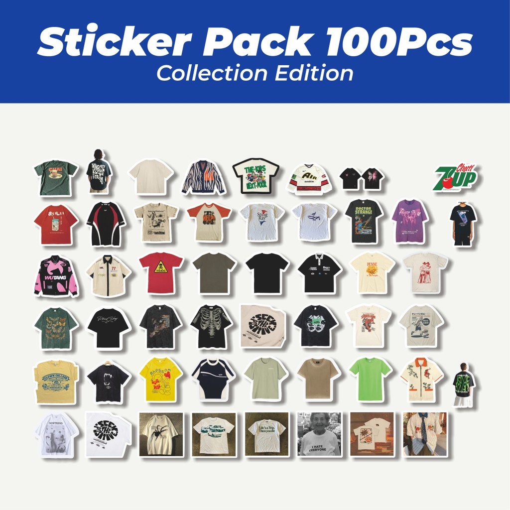 

Hot Stiker T-Shirt V4 Lucu Anti Air Stikers Berperekat Waterproof Sticker Decal Buat Motor Helm Buku Journal Koper Casing HP Laptop Botol Minum