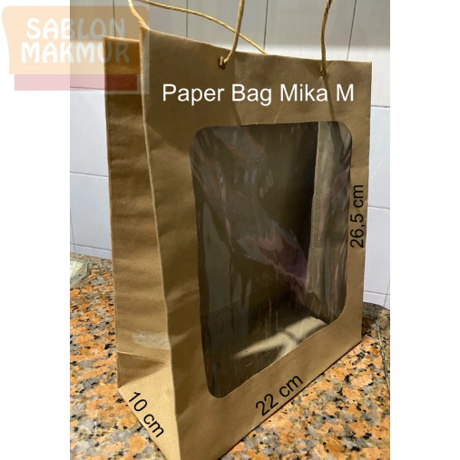 

Paper Bag Mika M Murah Tebal Tas Sovenir Tas Hajatan 1PCS