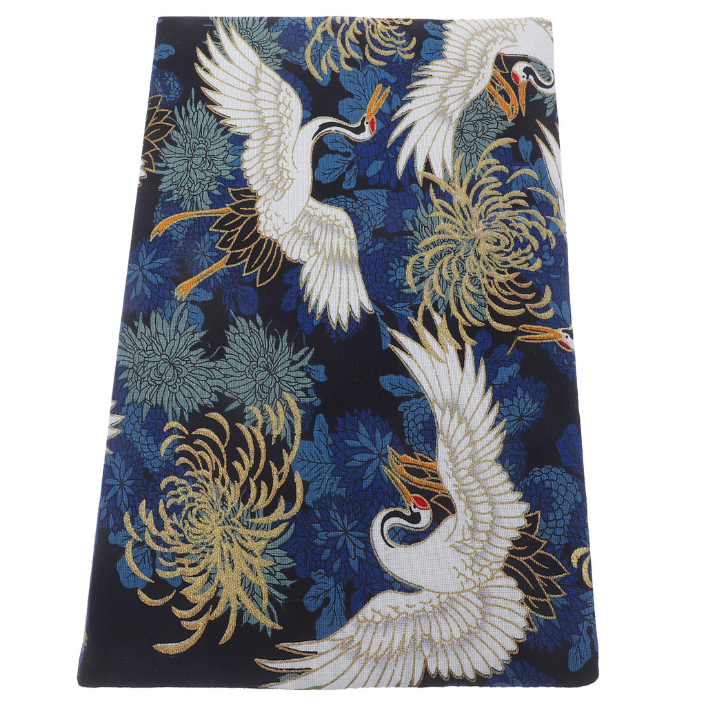 

Book Cover Sleeve Protector A5 Book Covers Hardcover Soft Cloth Book Protector Flower Pattern Adjustable Book Sleeve Notebook