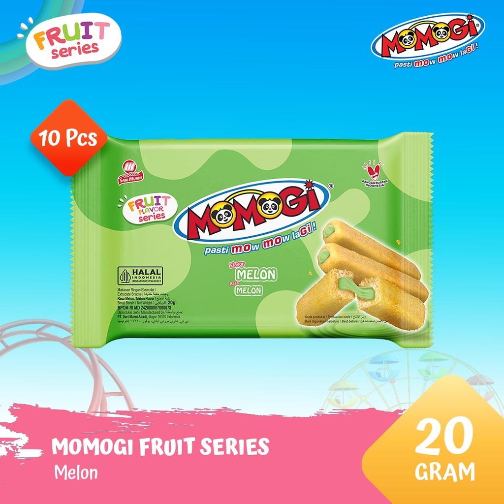 

MOMOGI FRUIT SERIES 20GR - MELON [ 1 Pack @ 10 Pcs]