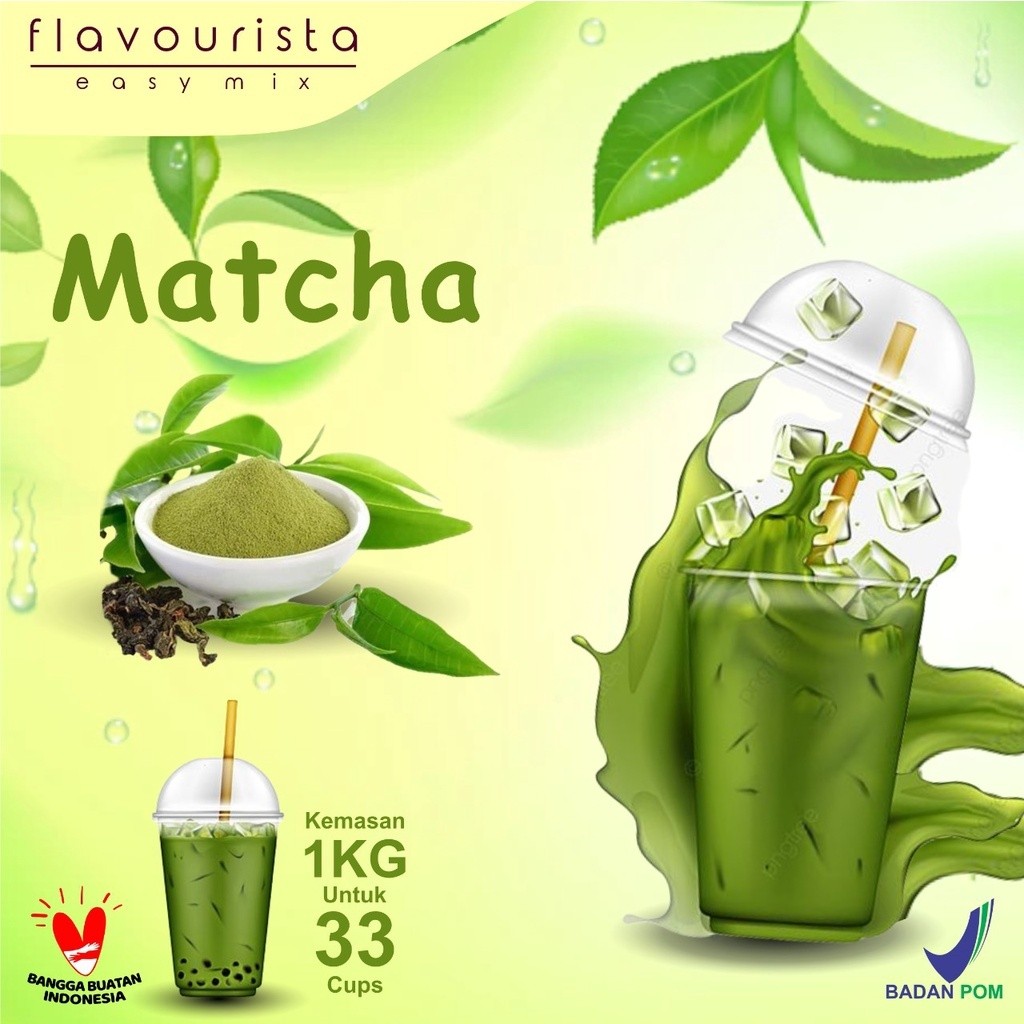 

Flavourista Bubuk Minuman Murah Rasa Matcha / Matcha Powder 1000 gram