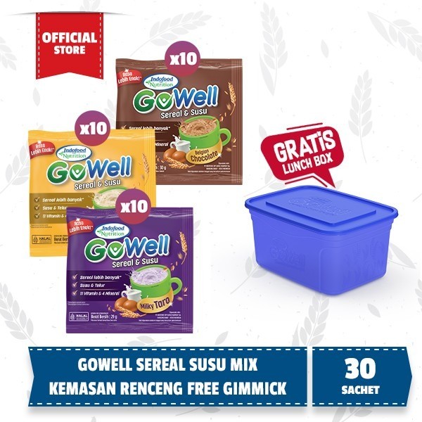 

30 PCS - Gowell Sereal Susu Rejuv Renceng Mix Varian Free Gimmick