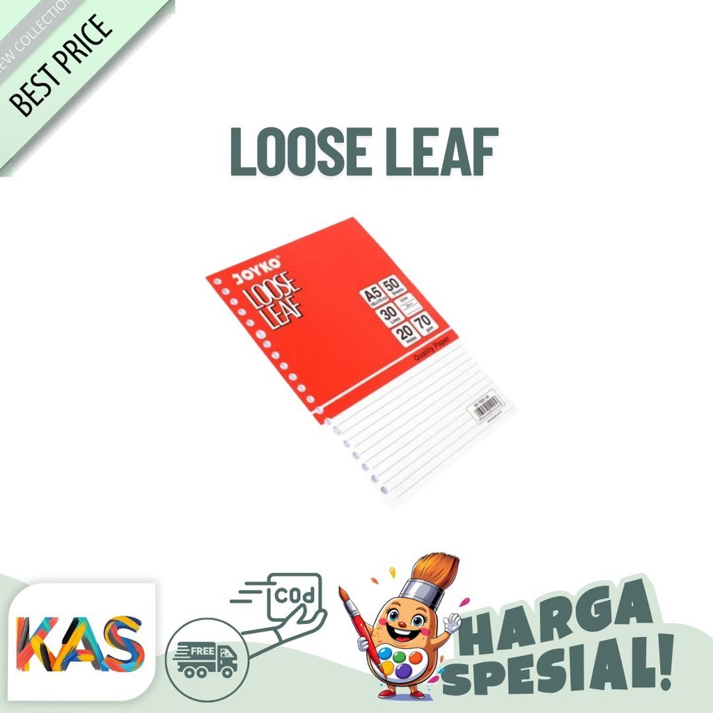 

Kertas Loose Leaf File JOYKO A5 50 Lembar Refill Kertas Binder