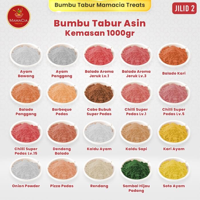 

Promo (1 KG) Bumbu Tabur Bubuk Premium Keripik Kentang Lidi Ayam Jilid 3 - BBQ Korea 1kg