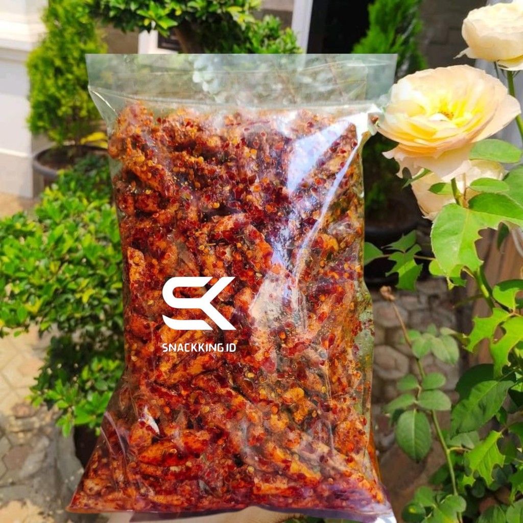 

Basreng Pedas Daun Jeruk-Original Daun Jeruk-Balado Pedas Manis 500 Gram