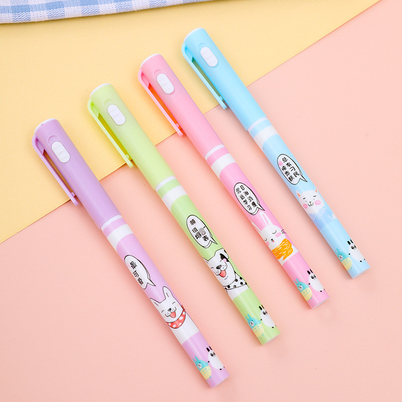 

24 Pcs Small Animal Invisible Fluorescent Marker Writing Pen Light Student Multifunctional Marker Highlighter with UV Light