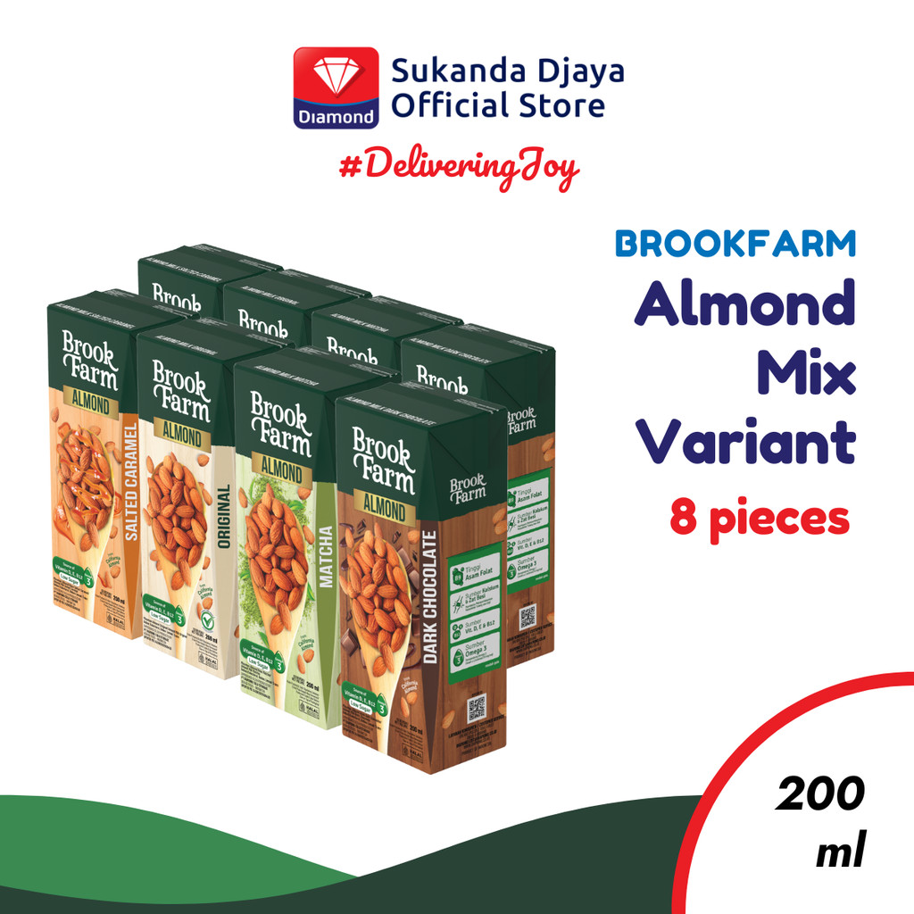 

Brookfarm Susu Almond 200 Ml Mix Variant [8 Pcs]