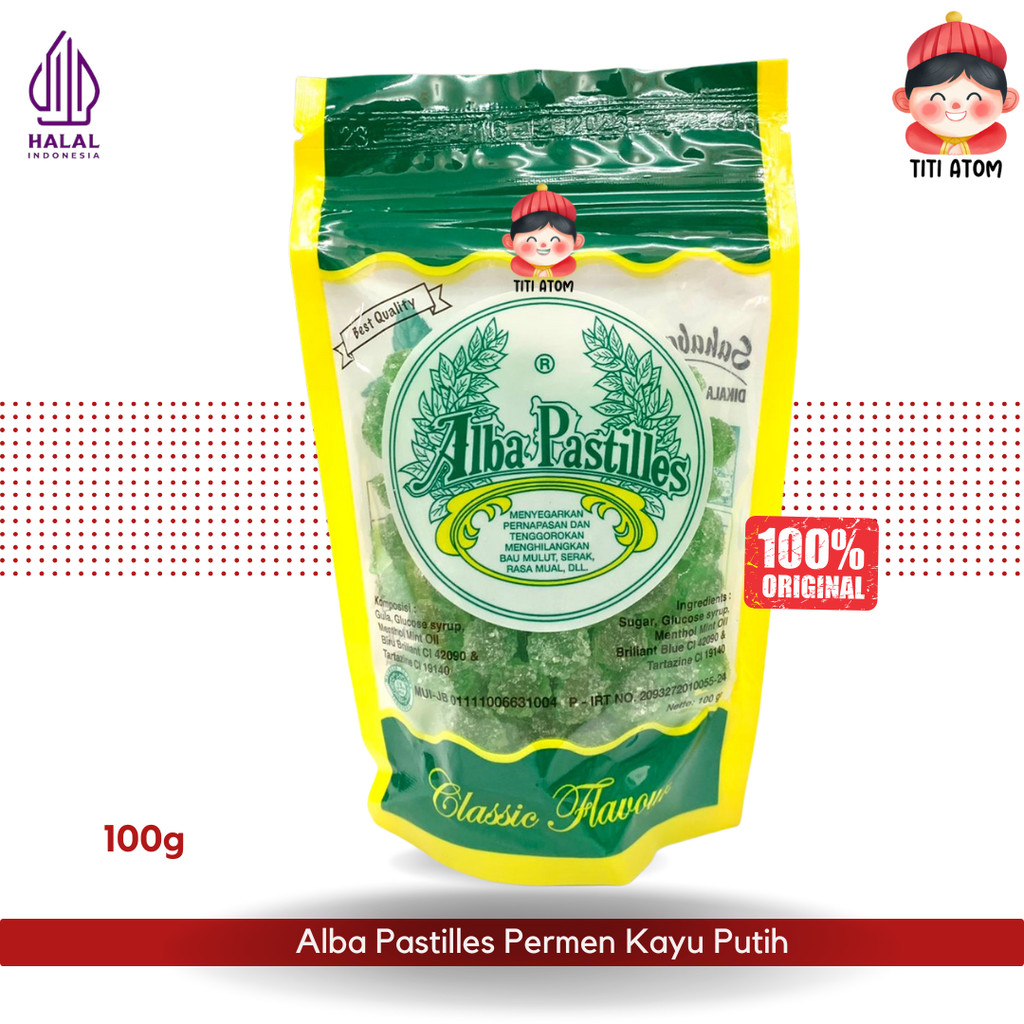 

Alba Pastilles Permen Kayu Putih 100g