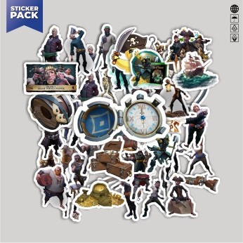 

[100PCS]Stiker Pack Stiker Game Series Sea Of Thieves Character Mix 1 Aesthetic Vinyl Anti Air Dekorasi Sticker Laptop Buku Journal Koper Helm Casing HP Gitar Helm Skateboard