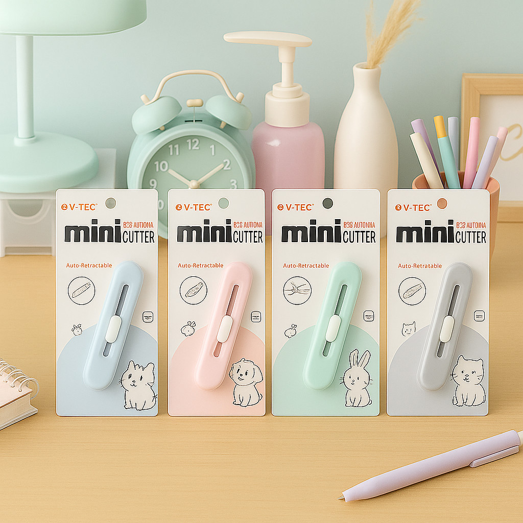

[ATK88] Mini Cutter Pastel V-Tec MCT-8808 / Alat Potong Pisau Kecil Tajam Cutter Unboxing