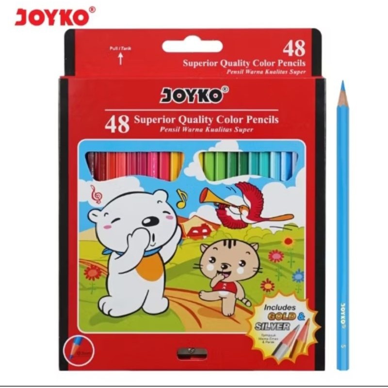

Pensil warna Joyko 48 Warna Cp-48PB ( 1 set )