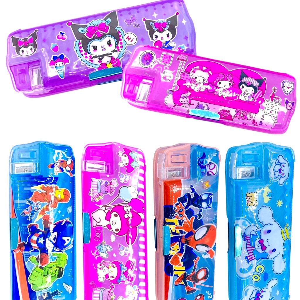 

TEMPAT PENSIL MAGNET FC-8092 TRANSPARAN (22x8x3.5cm) / PENCIL CASE / KOTAK PENSIL KARAKTER