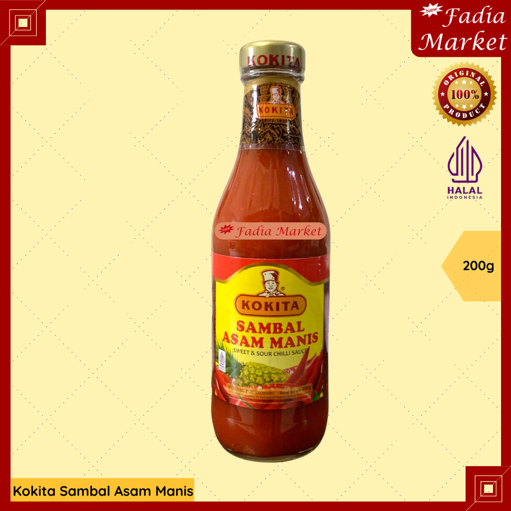 

Kokita Sambal Asam Manis 200g | Saus Pedas Manis Gurih Siap Santap Asli Indonesia