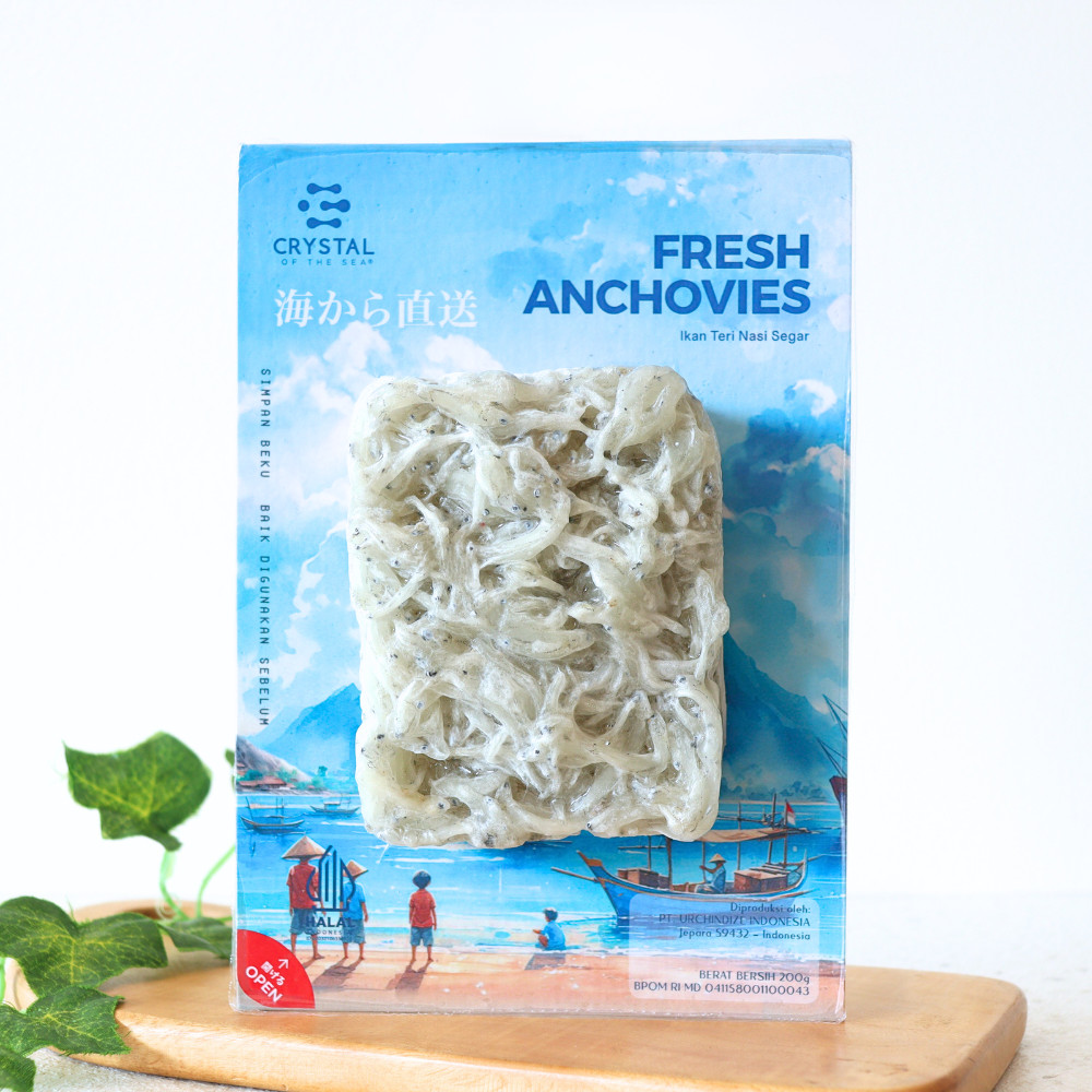 

200g Fresh Anchovy Ikan Teri Nasi Segar Teri Medan MPASI COTS - CRYSTAL OF THE SEA