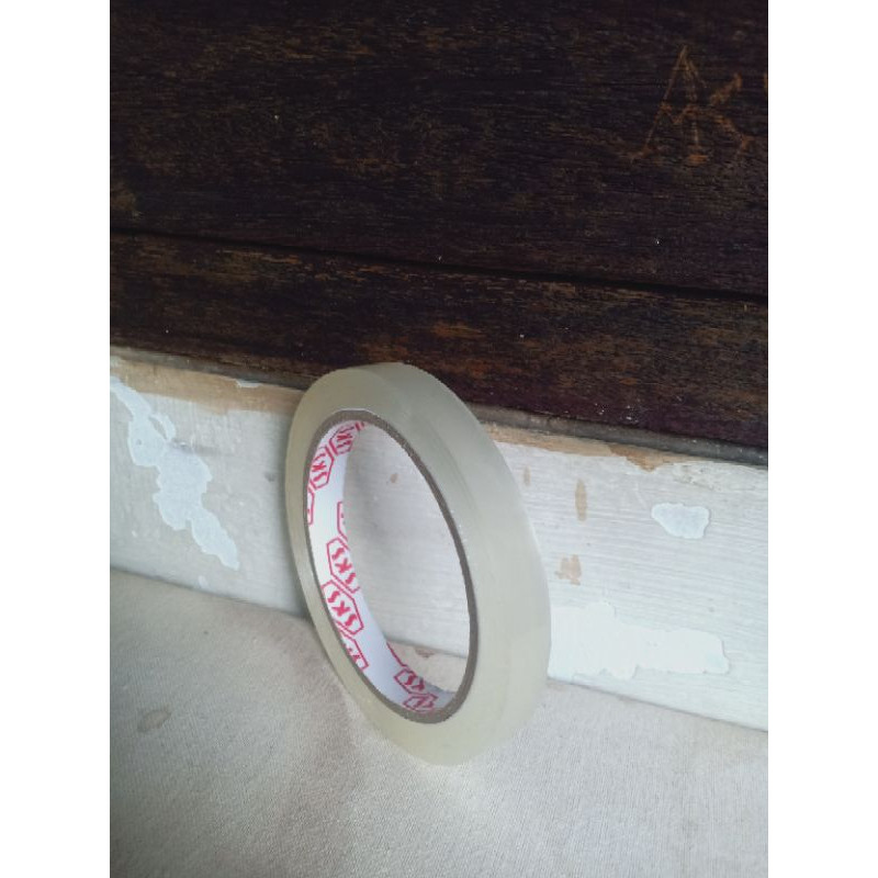 

(1Pcs) Isolasi SKS Tape 1/2" 1 INCH x 72 Yard Cello Tape SKS Selotip Tape Lakban Bening Opp Packaging Tape