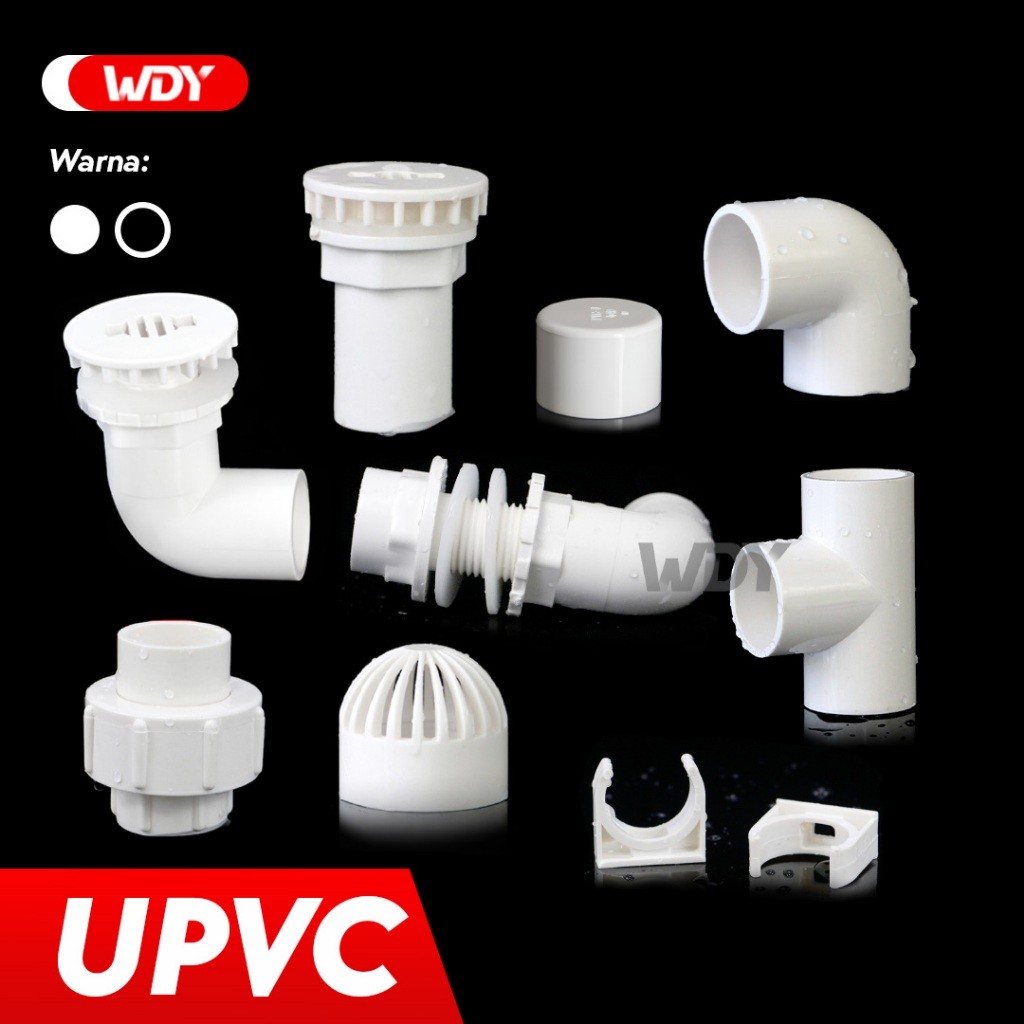 Sambungan Pipa Aquarium Bulkhead Bottom Drain Elbow Tee Skimmer Sock Valve Ty Flowcolor 20 25 32 40 