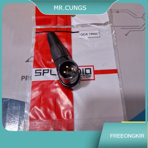 TEKUK - JEK MALE CANON XLR TEKUK / BENGKOK / BENTUK L SPL AUDIO GCA-1900L